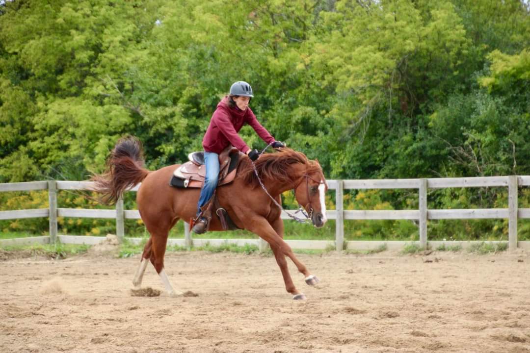 Leigha on horseback