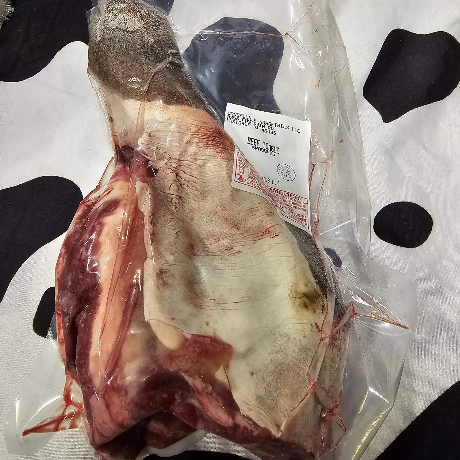 Grass Fed Beef Tongue | Local Farm Raised Beef